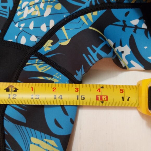 OwnTop Neoprene Wetsuit Jacket - Blue Floral Design - Men/Women Surfing - Picture 5 of 6